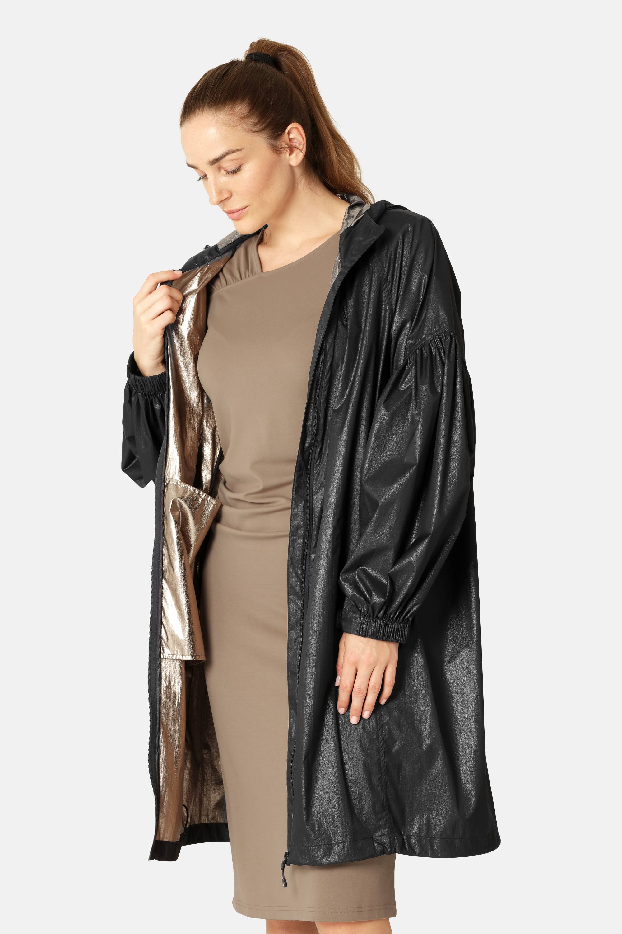 Shimmer Coat - Dark Indigo Gold